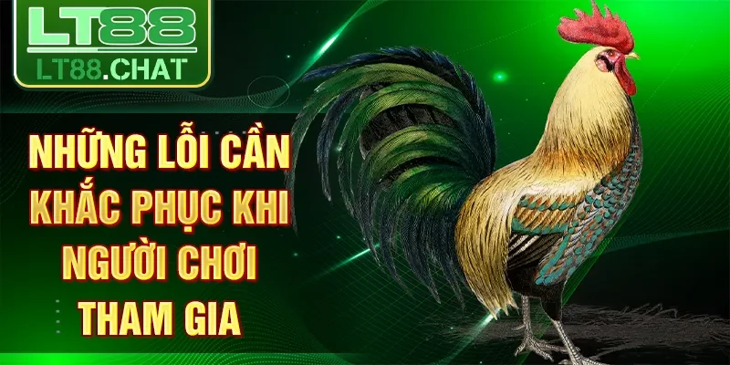 Những lỗi cần khắc phục khi người chơi tham gia